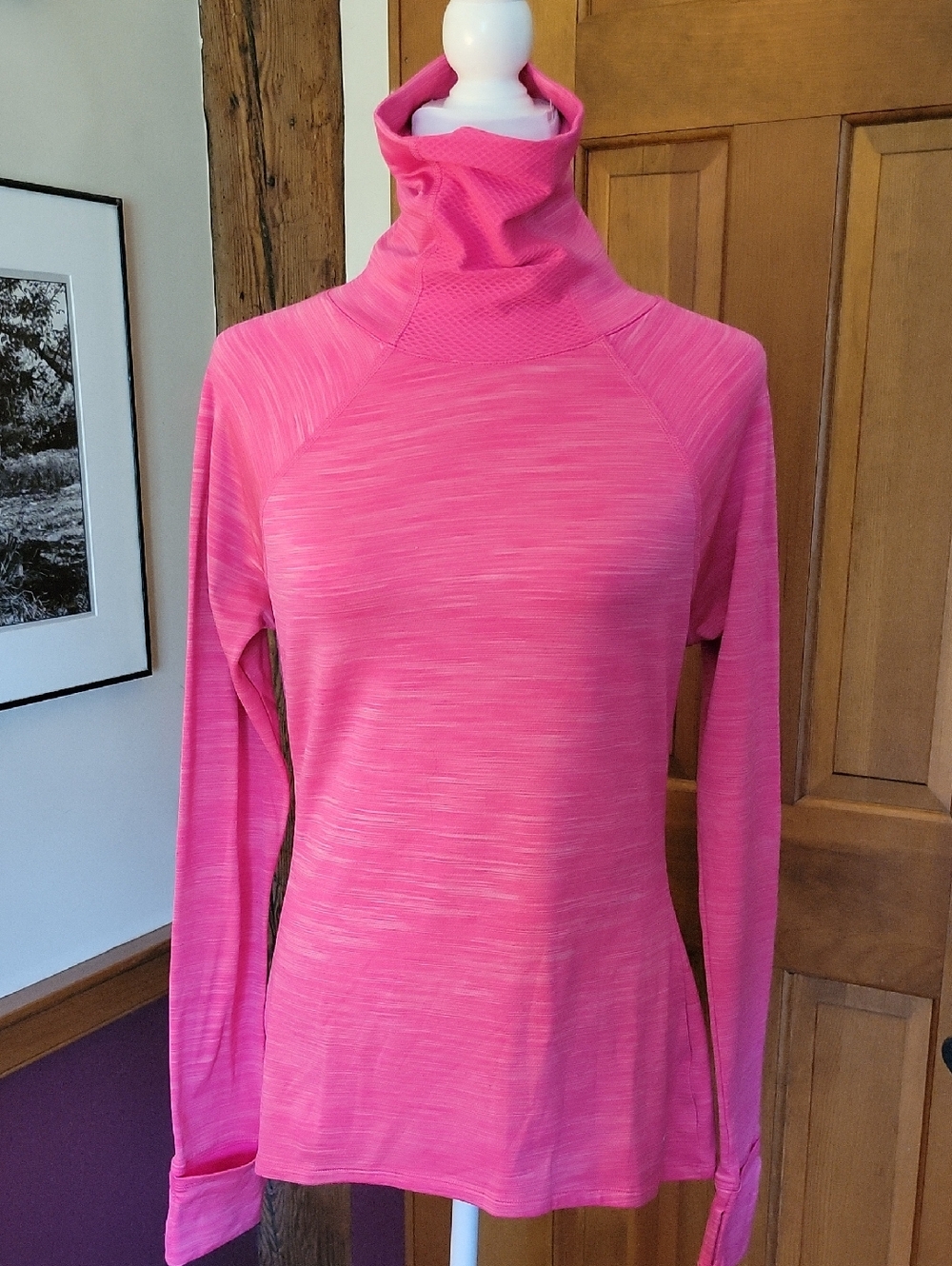 UNDER ARMOUR Bright Pink Turtleneck Pullover